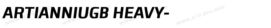 ARTIANNIUGB HEAVY字体转换